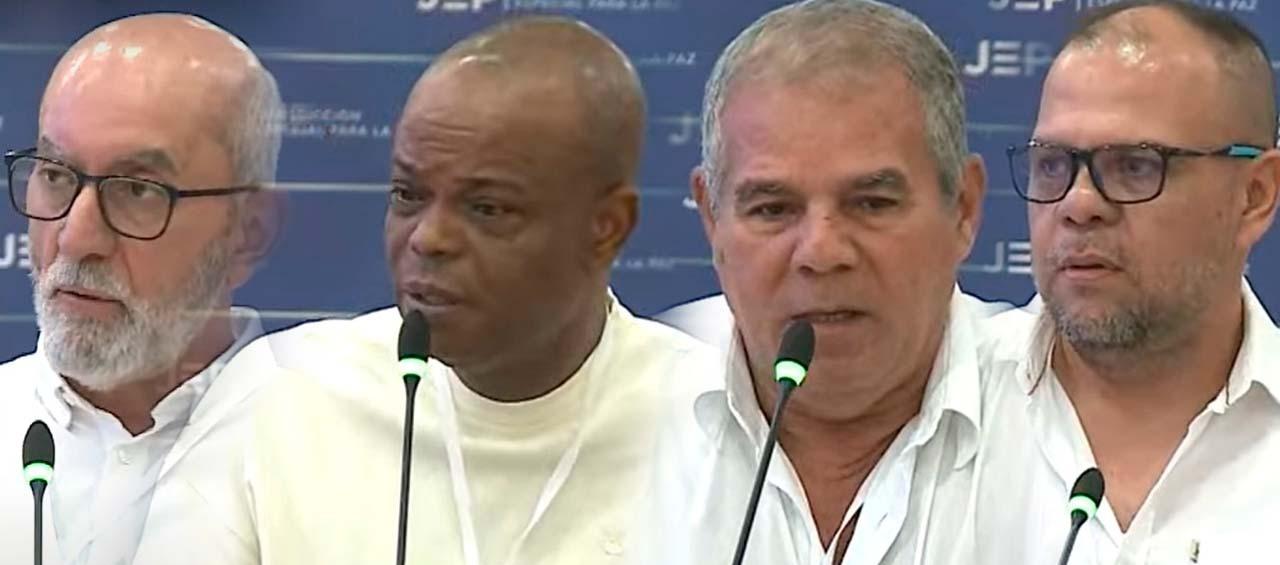 Heber Hernán Gómez Naranjo, Efraín Andrade Perea, Manuel Valentín Padilla Espitia y Eduart Gustavo Álvarez Mejía.