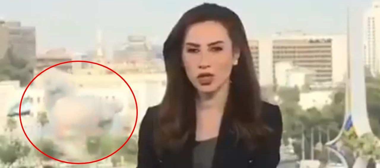 Una de las explosiones fue captada en vivo durante una transmisión de televisión.