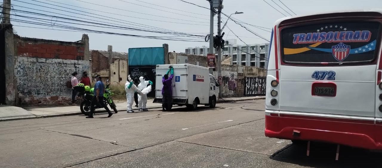 Levantamiento del cadáver. 