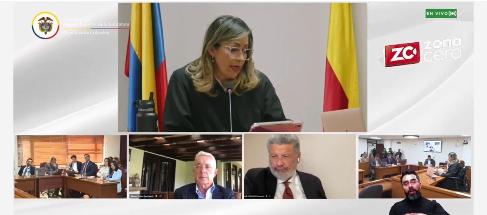 Imagen de la audiencia de lectura del sentido del fallo.