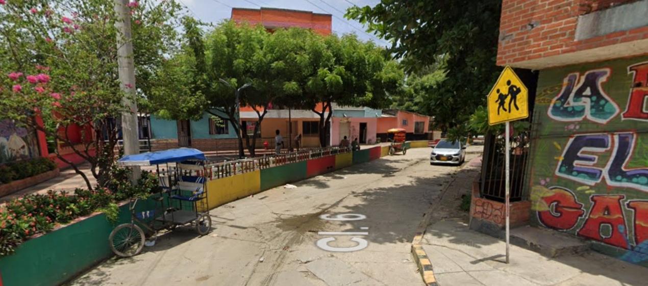 Lugar donde se presentó el crimen en el sector 'Rincón Latino'. 