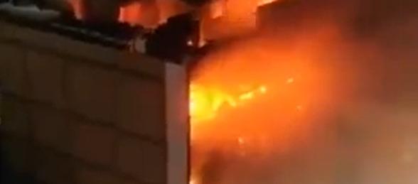 Imagen del incendio.