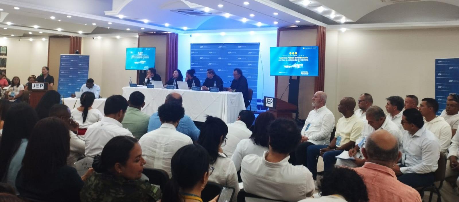 Audiencia Pública de la JEP en Valledupar.