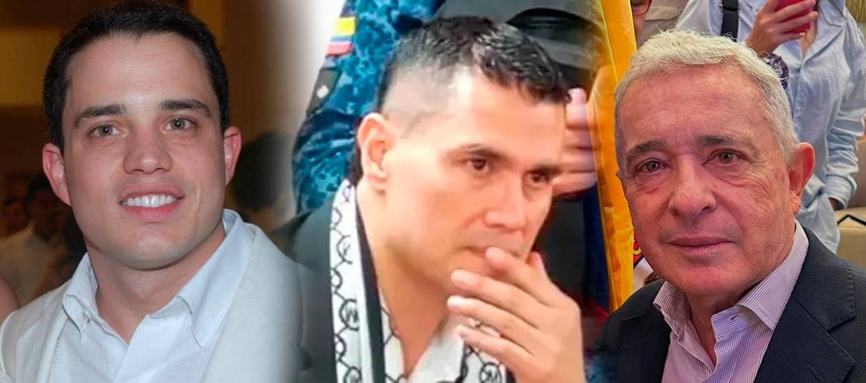 Jerónimo Uribe, Juan Guillermo Monsalvo y Álvaro Uribe Vélez.