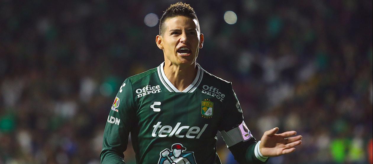 La celebración de James Rodríguez.