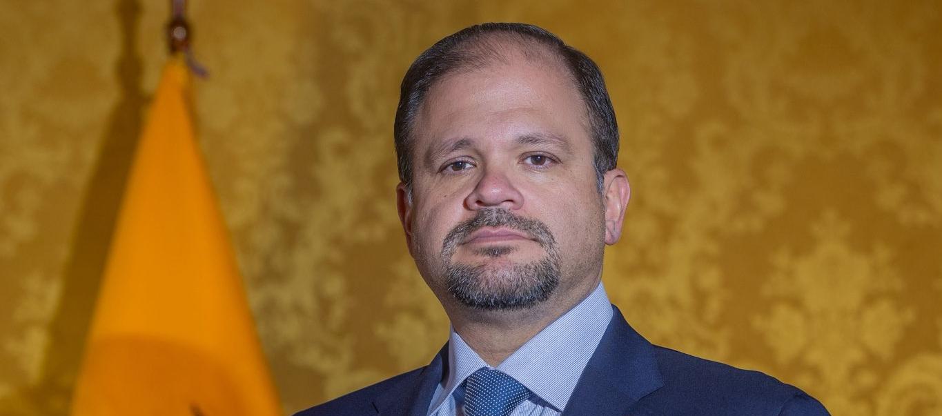 John Reimberg, ministro del Interior de Ecuador.