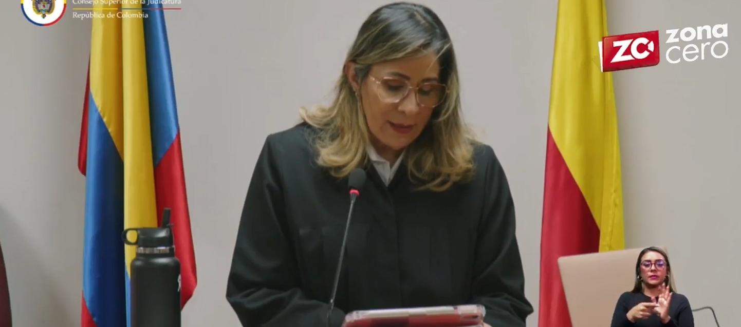 Jueza Sandra Liliana Heredia.