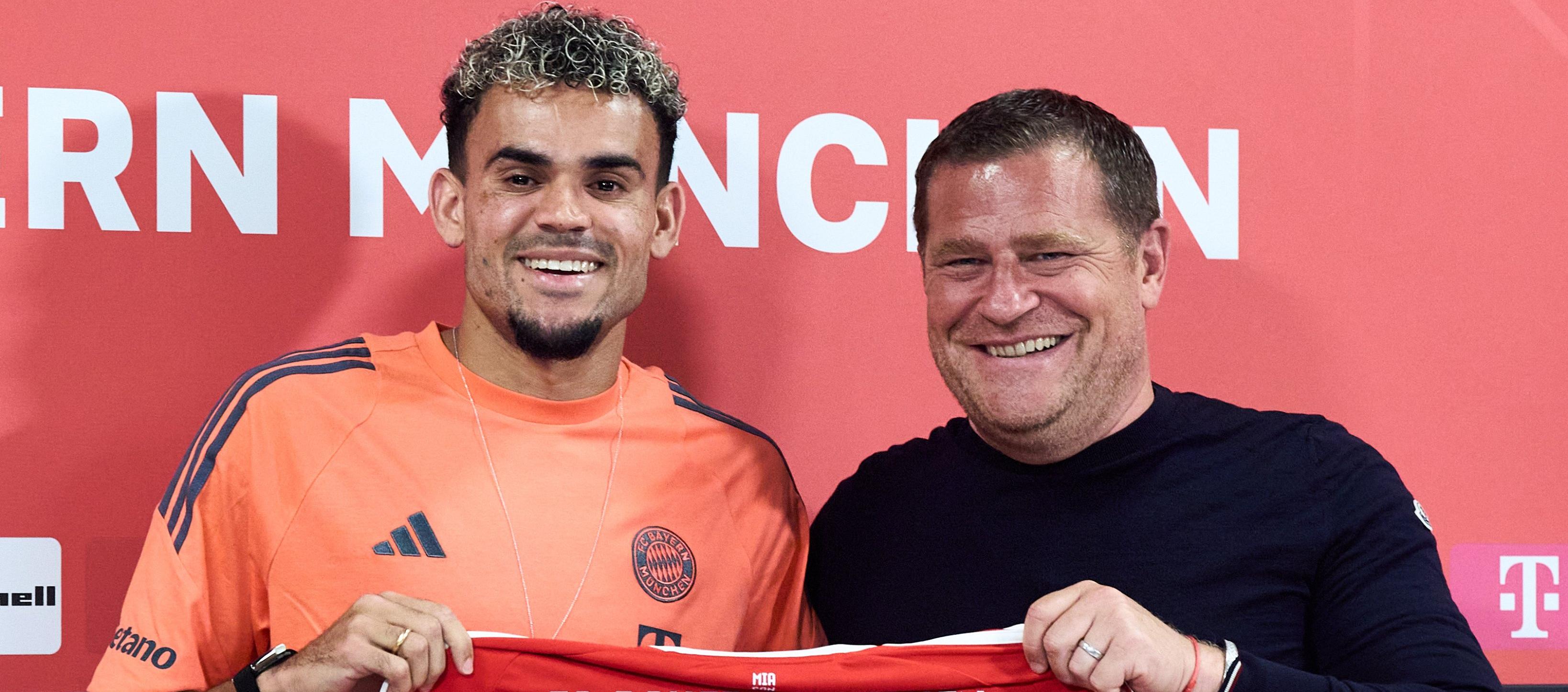 Luis Díaz presentado a los medios de comunicación.