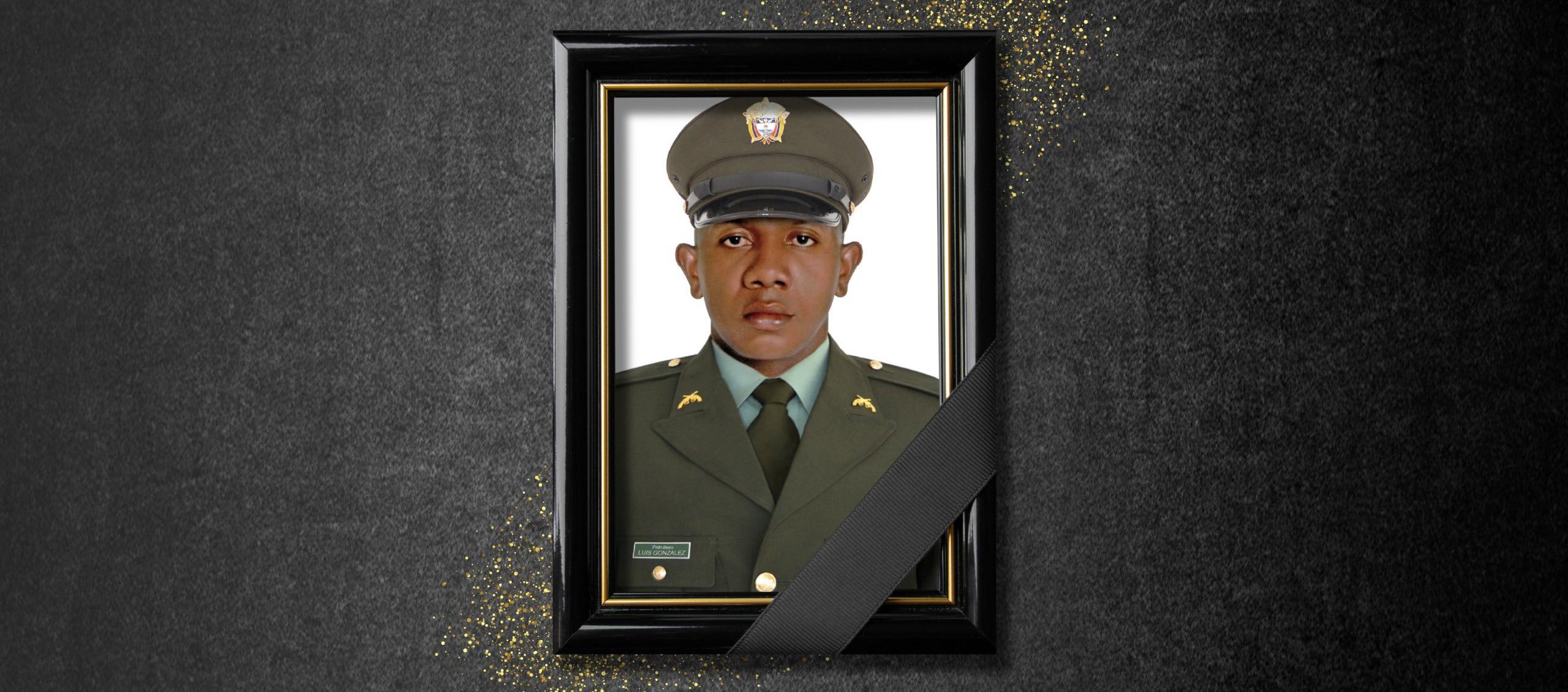 El patrullera Luis Carlos González Bejarano.