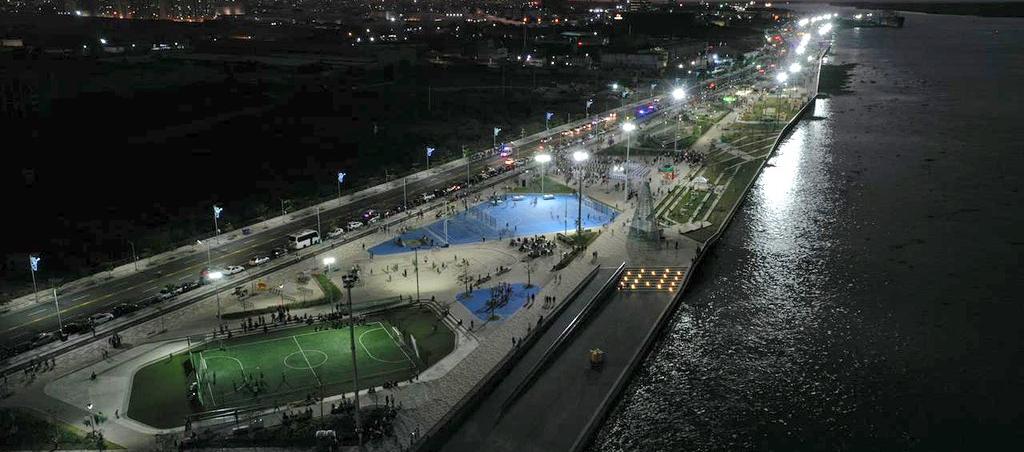 El Gran Malecón es uno de los lugares más visitados de Colombia. 