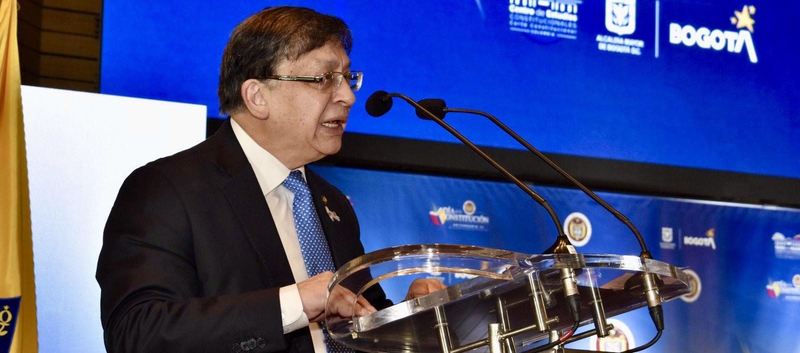 El presidente de la Corte Constitucional, Jorge Enrique Ibáñez Najar.