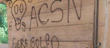 Lugar donde fue encontrado uno de los cuerpos.