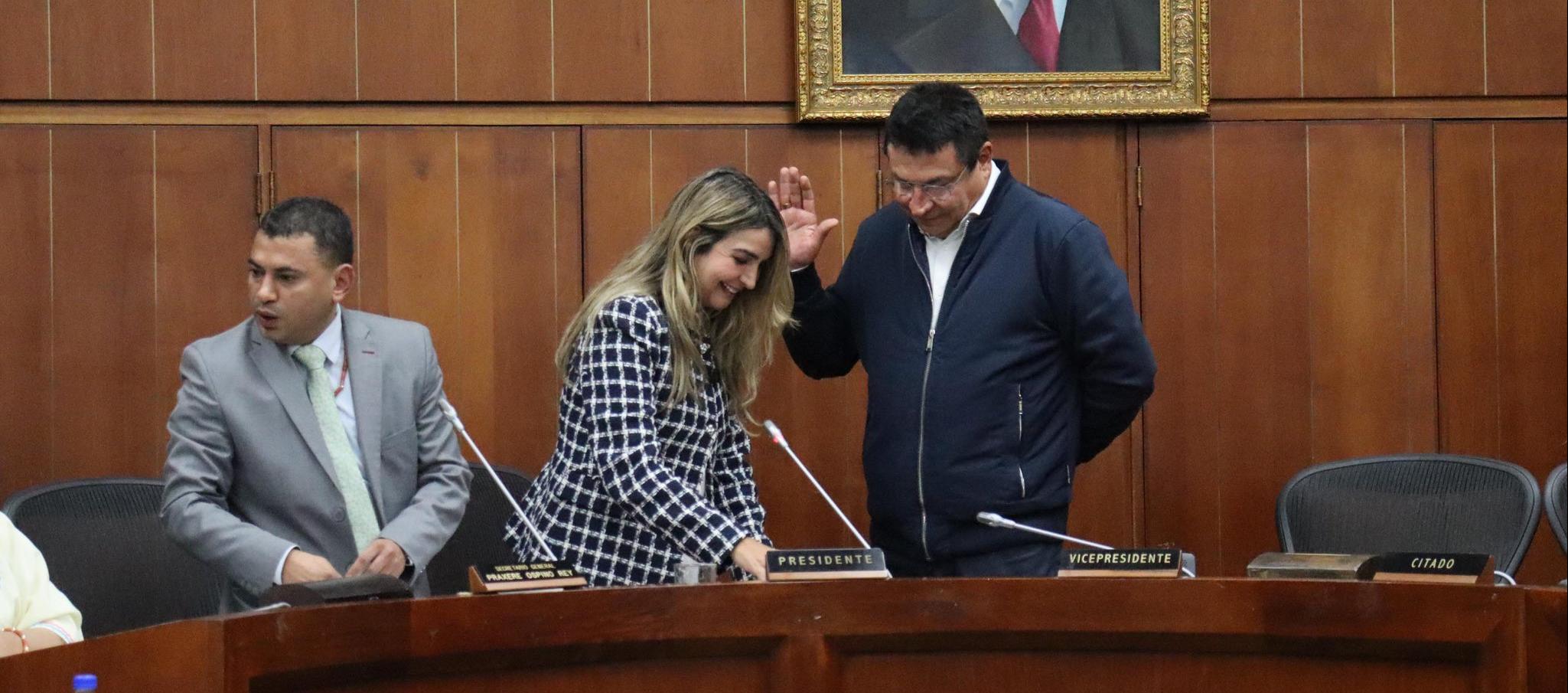 El senador Miguel Ángel Pinto.