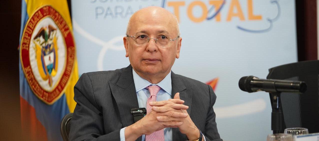 El Ministro de Justicia, Eduardo Montealegre.