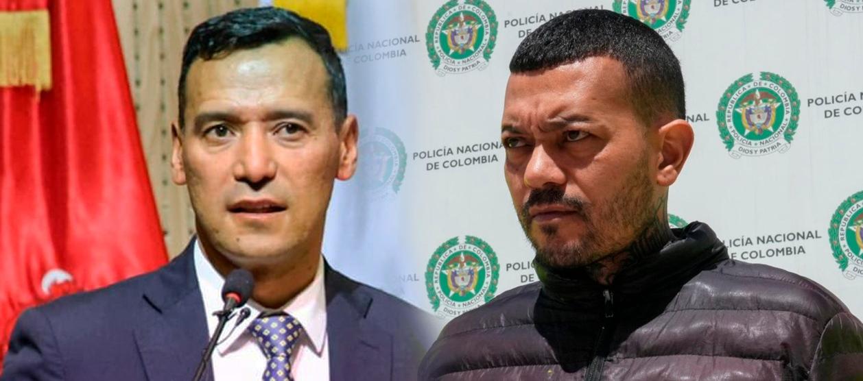 Ministro de Defensa, Pedro Sánchez Suárez / Elder José Arteaga Hernández, alias 'El Costeño'.  