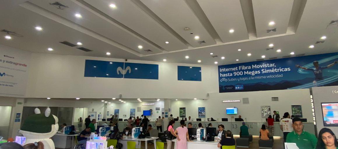Oficina de Movistar.