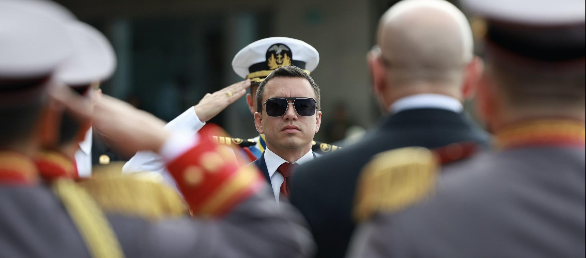 El presidente ecuatoriano, Daniel Noboa.