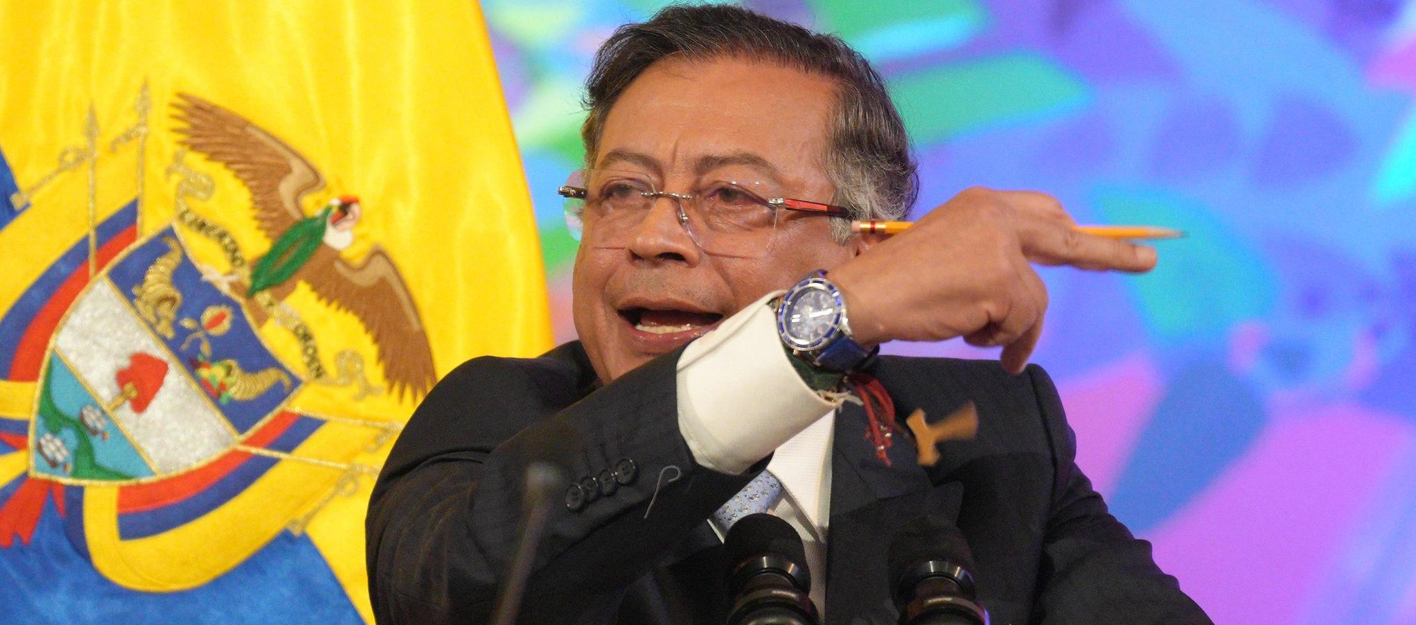 Presidente Petro durante su discurso del 20 de Julio en el Congreso. 