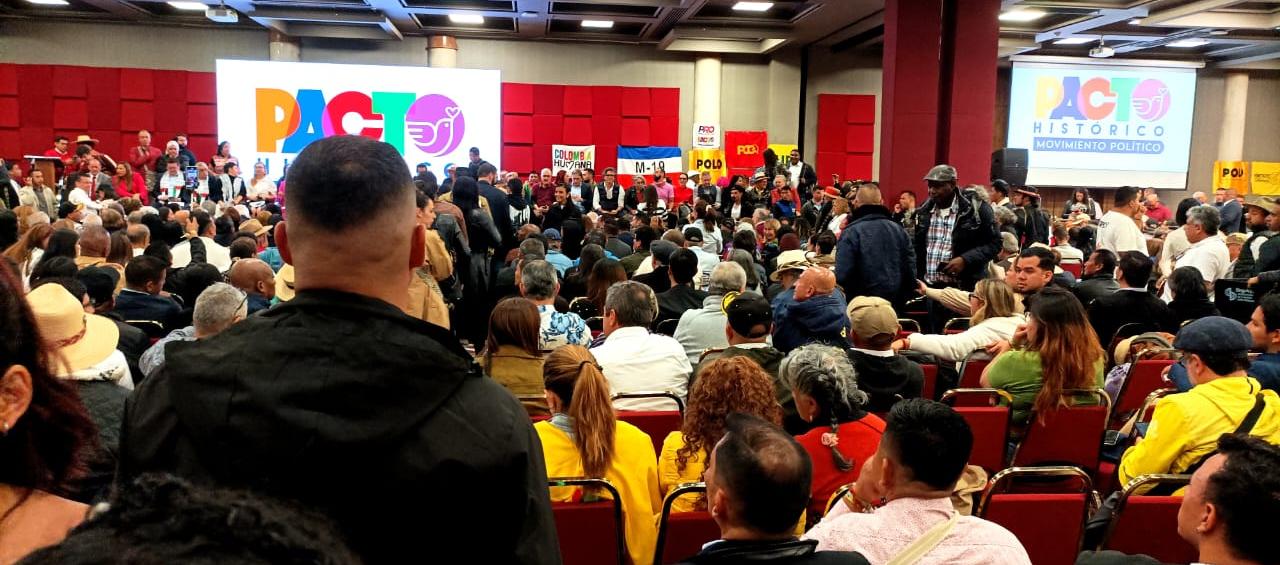 Aspecto de la convención nacional del Pacto Histórico. 