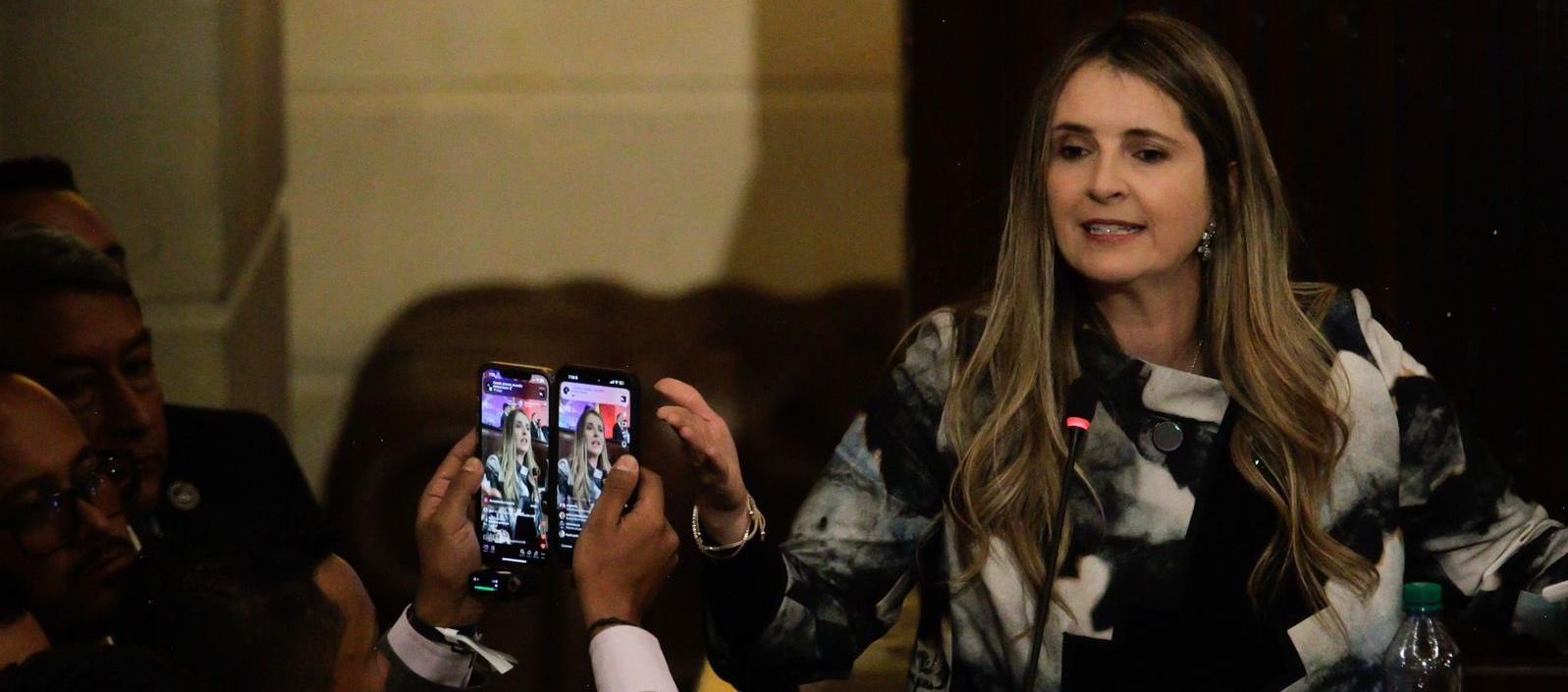 La senadora Paloma Valencia.