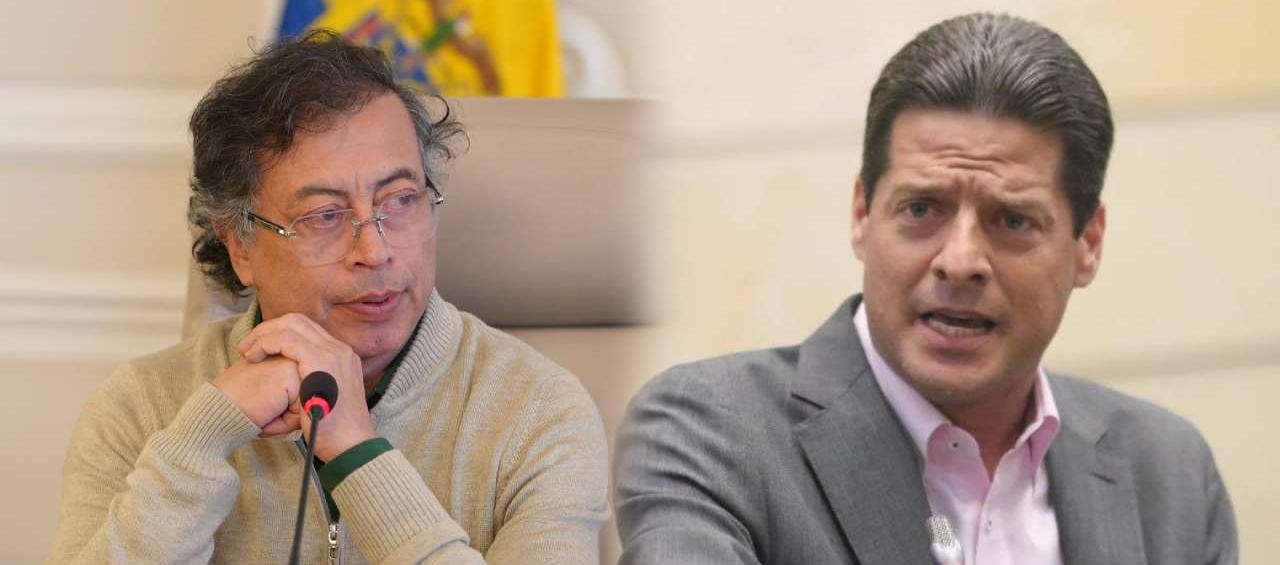 El Presidente Gustavo Petro y el senador Mauricio Gómez.