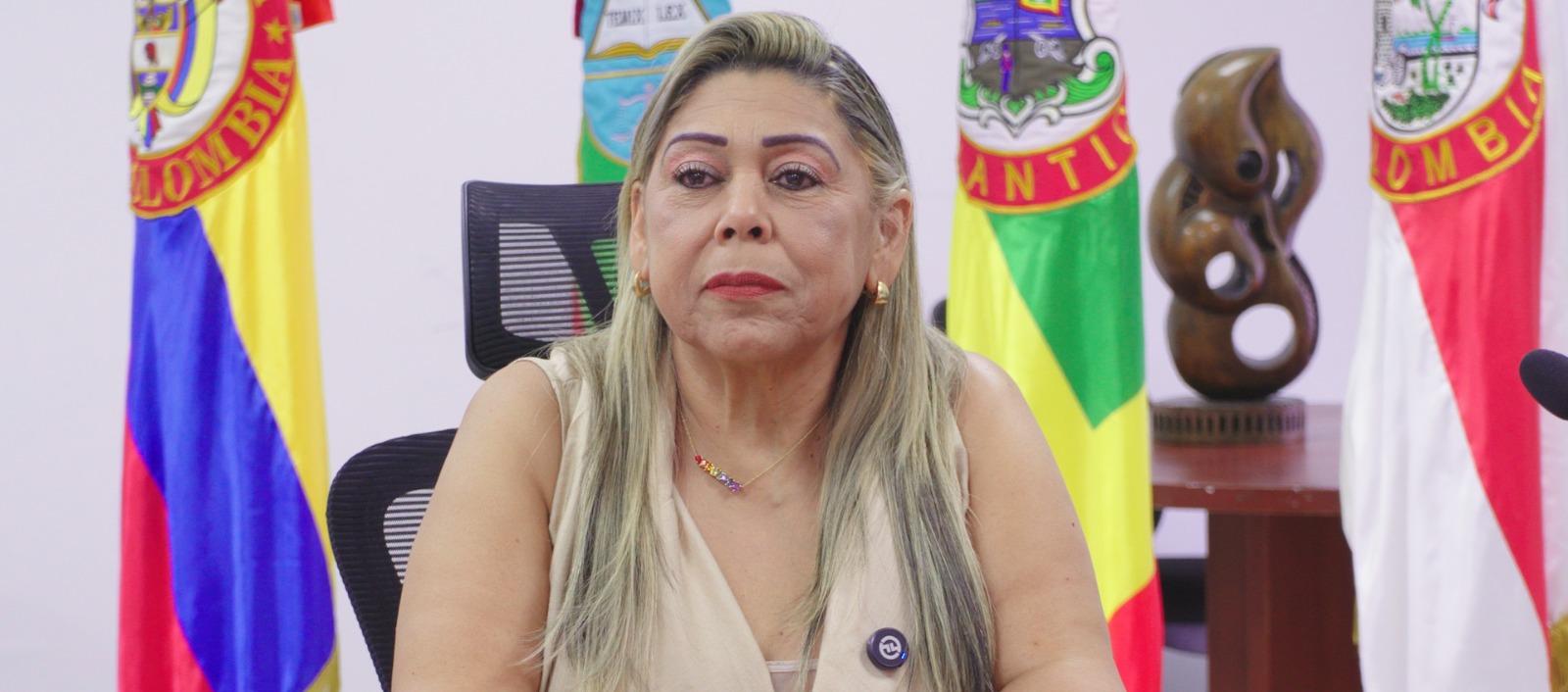 Vivian Saltarín, presidenta del Tribunal Superior de Barranquilla. 