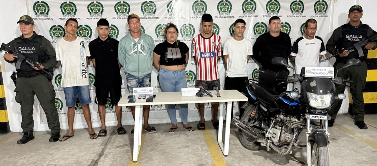 Presuntos integrantes de 'Los Costeños'.