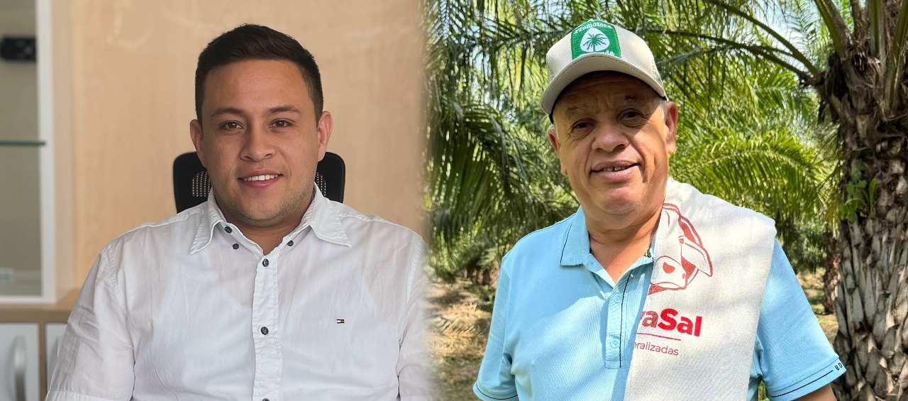 Los alcaldes de Hatonuevo, Hassan David Palmezano Romero, y Distracción, Jacob Arnaldo Brito Brito.