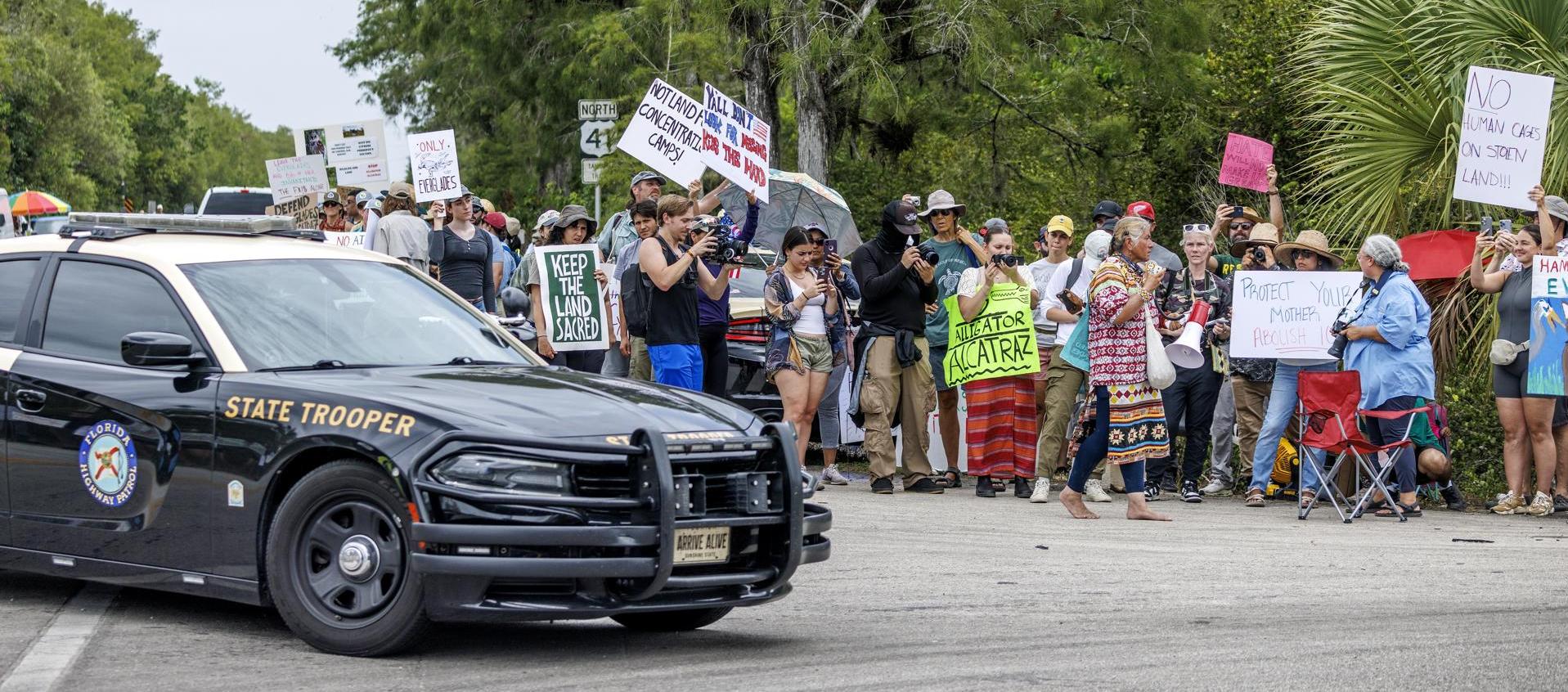 Protestas contra redadas migratorias en Estados Unidos. 
