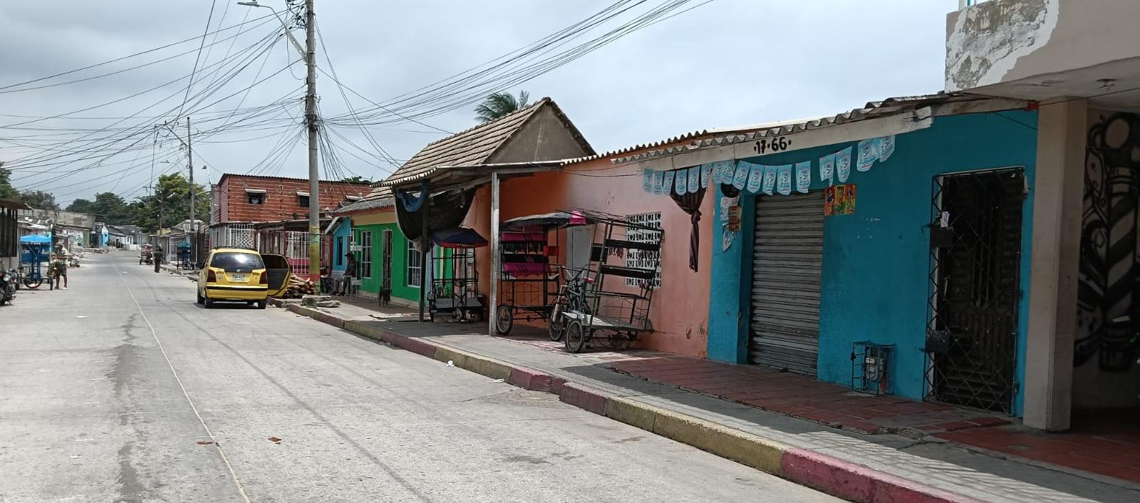 Sector donde se registraron los hechos. 