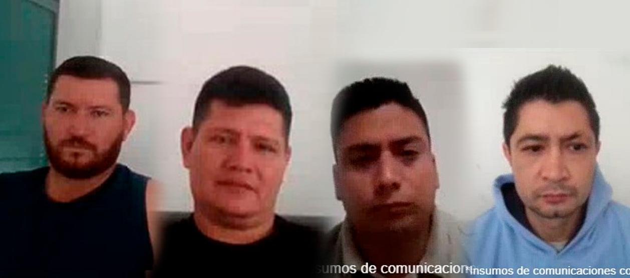  Néstor Orlando Ricaurte Nossa, Otoniel Forero Mosquera, Jhon Alexander Ortiz Sánchez y Juan Sebastián Tangua Corzo. 