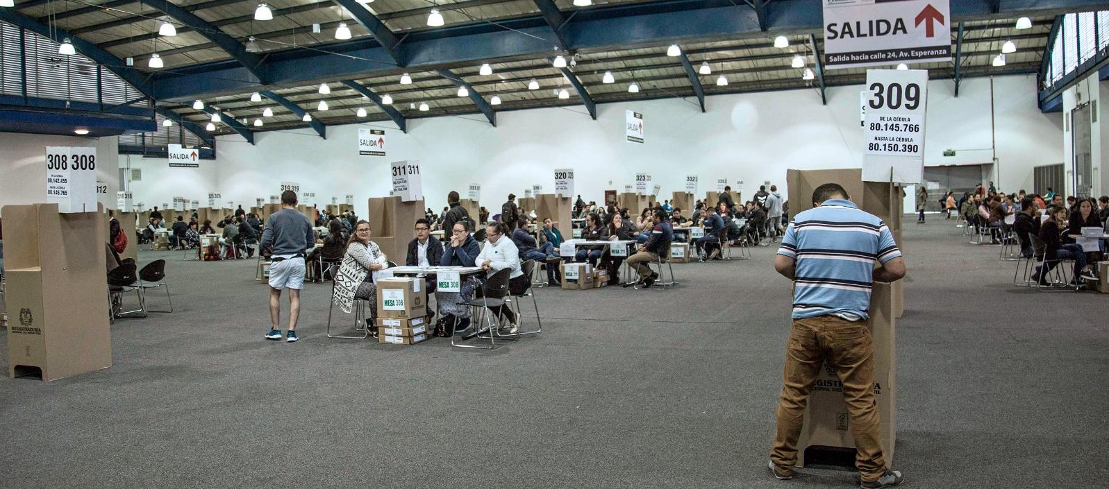 Imagen de referencia de una votación en Colombia.