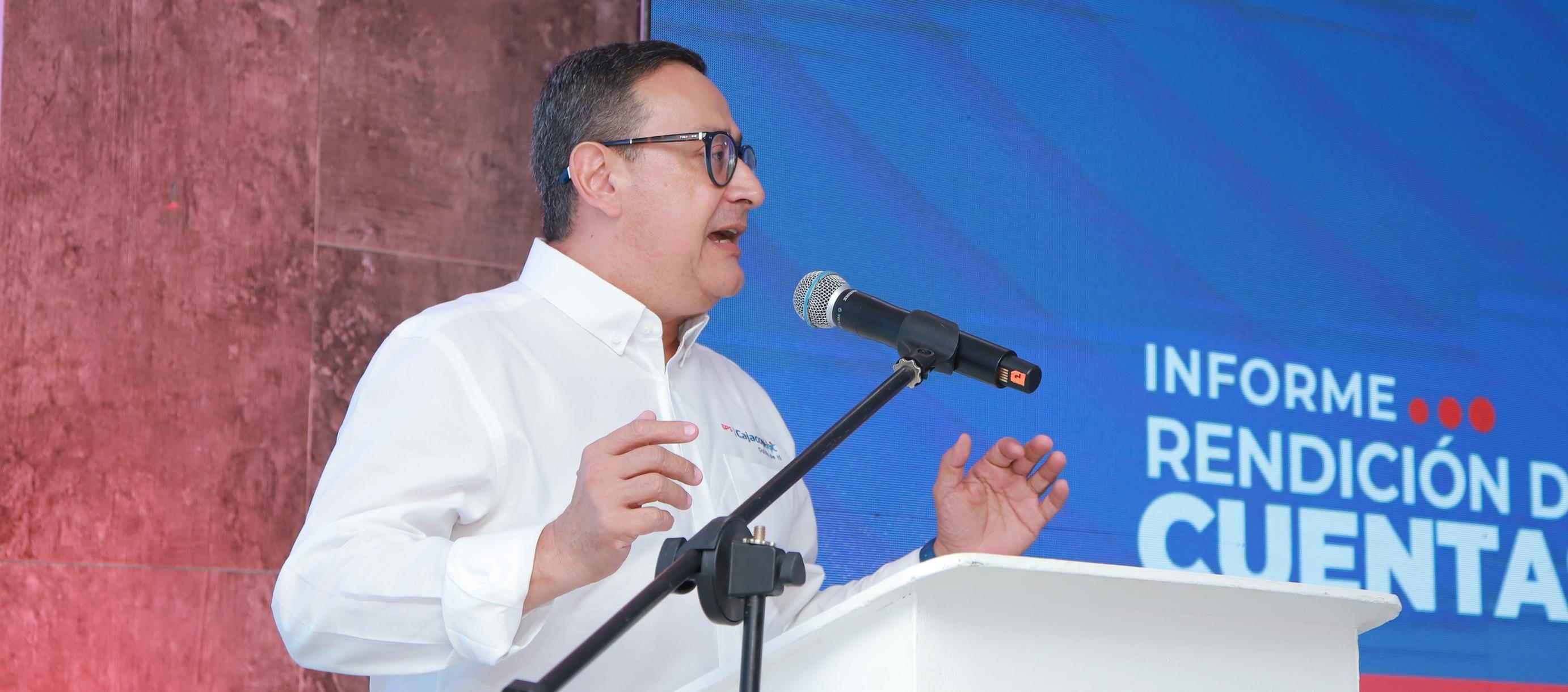 El gerente general de Cajacopi EPS, Roberto Solano Navarra.