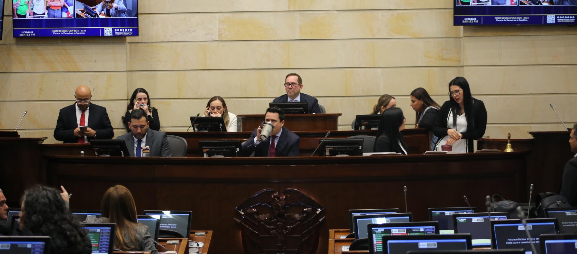 Plenaria del Senado.