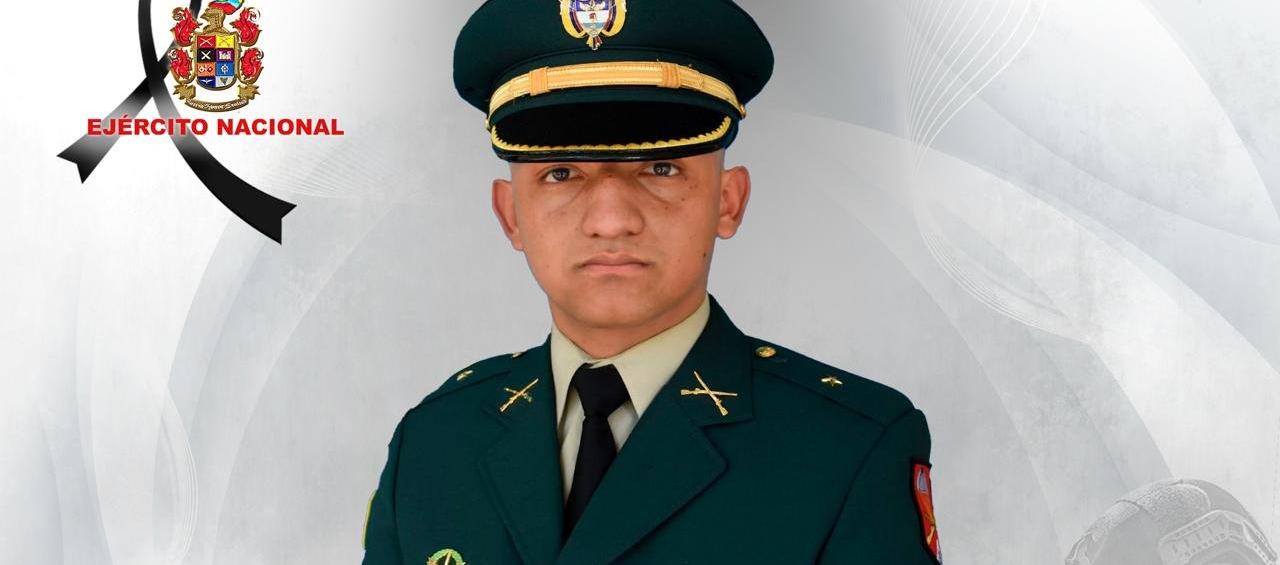 Subteniente Jhonatan Monsalve Moreno, asesinado en el atentado. 