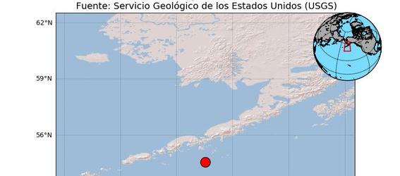 El sismo tuvo epicentro en la costa de Alaska. 