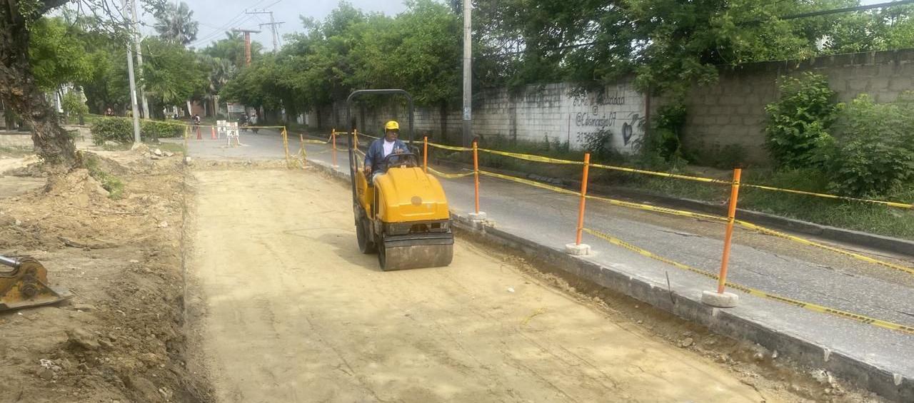 Trabajos de la Triple A en la vía.