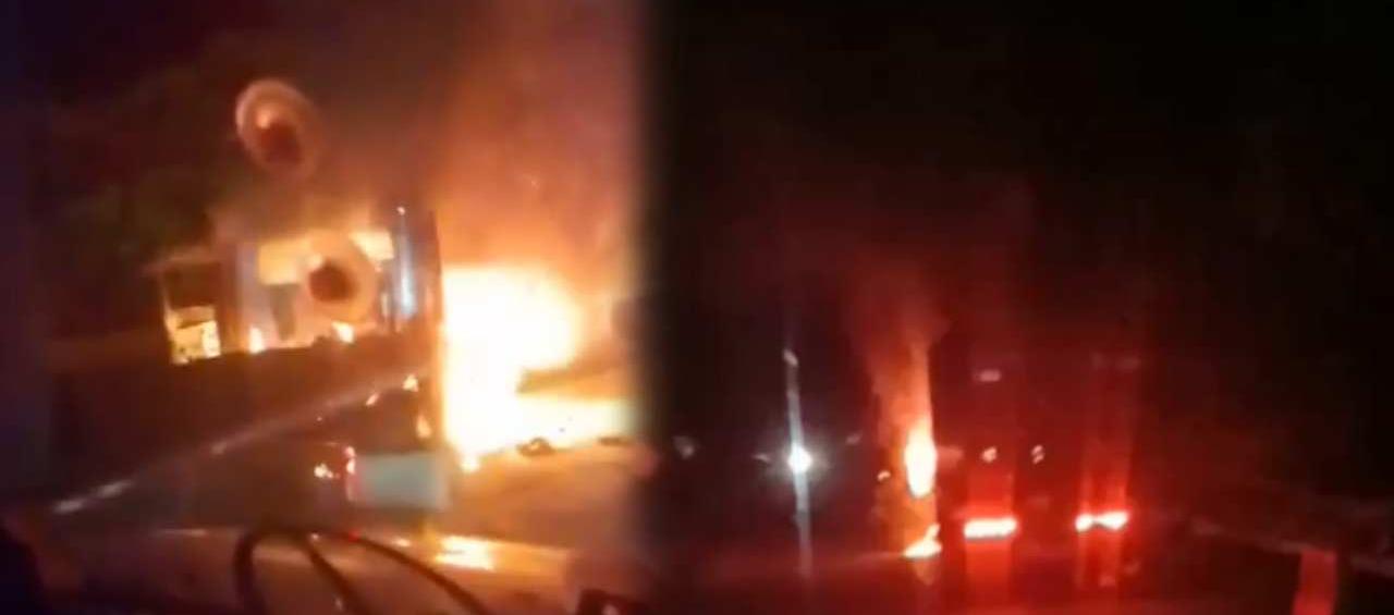 Tractomulas incineradas.