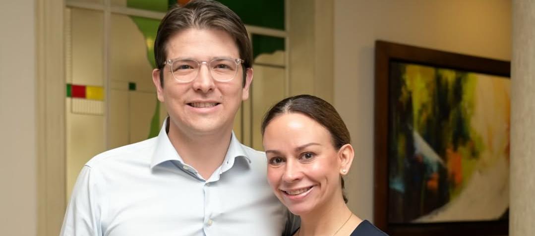 Miguel Uribe Turbay y María Claudia Tarazona.