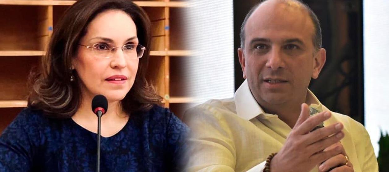 Viviane Morales, exfiscal General de la Nación y Carlos Camargo, exdefensor del Pueblo. 