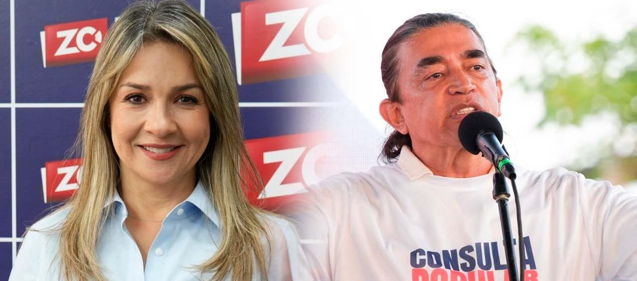 Vicky Dávila y Gustavo Bolívar.