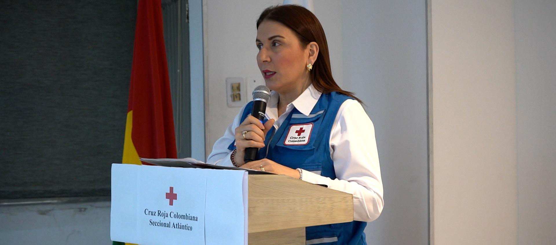 Zuleima Radi Sagbini, directora ejecutiva de la Cruz Roja Seccional Atlántico.
