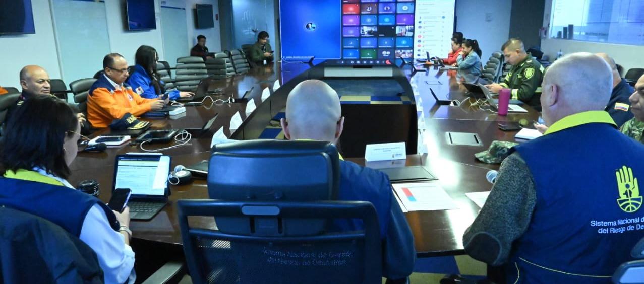 La Sala de Crisis de la UNGRD.