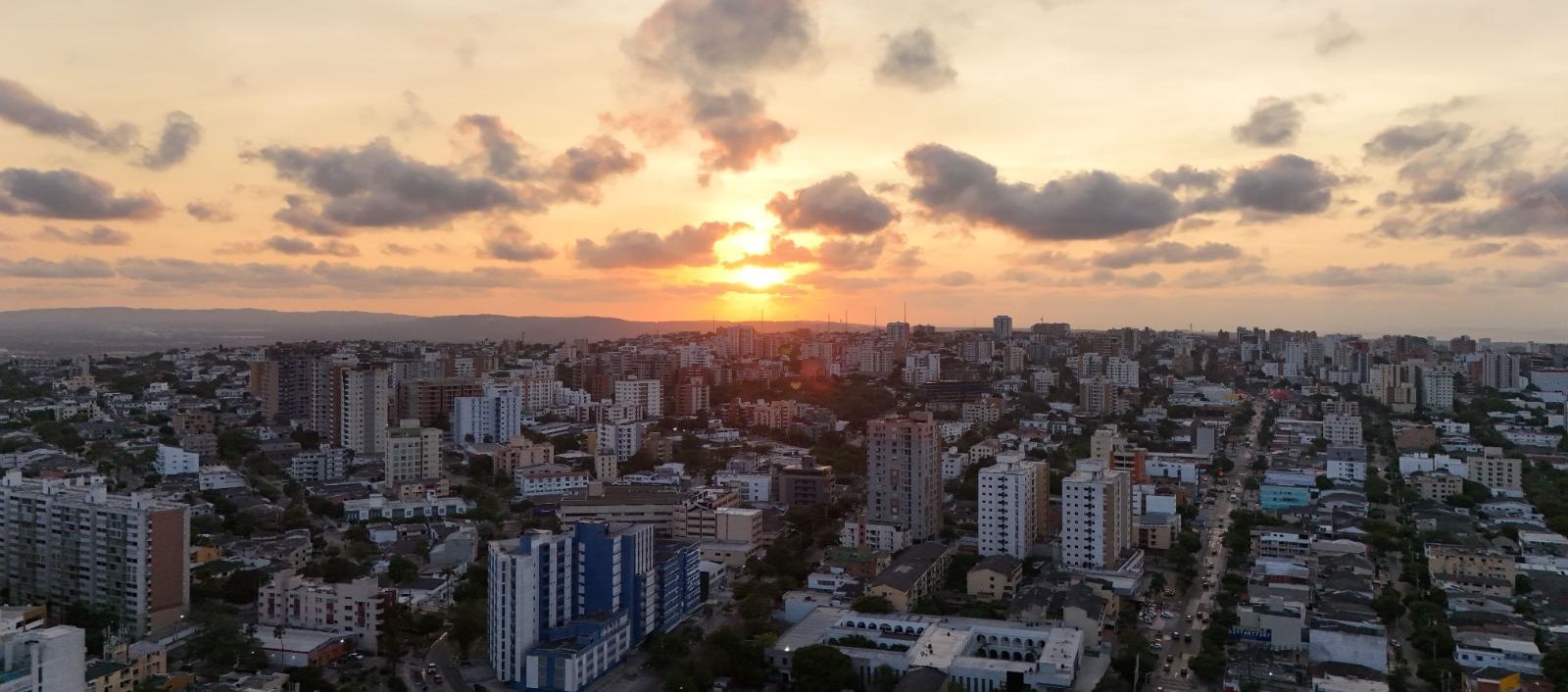 Vista panorámica de Barranquilla. 
