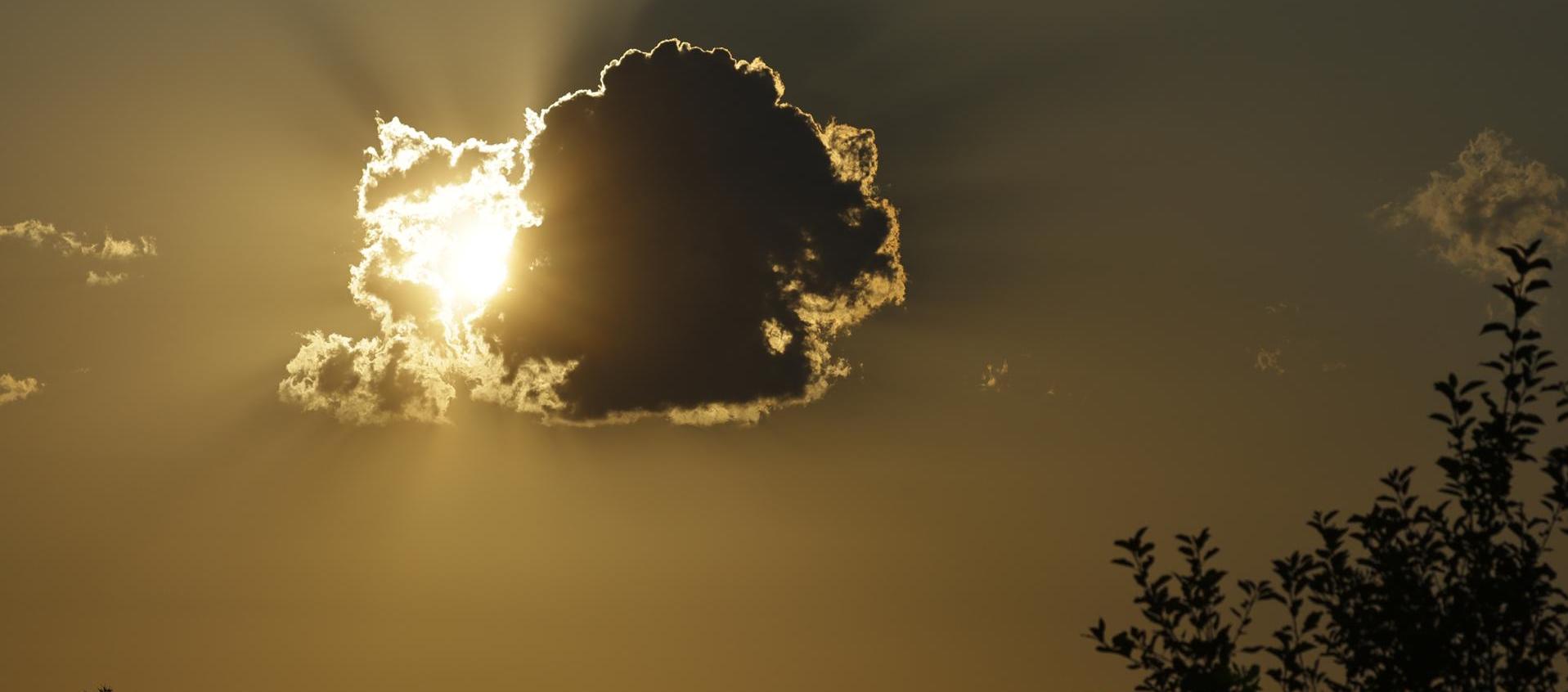 Puesta del sol en Alemania.
