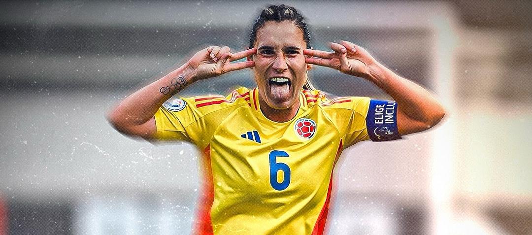 La capitana Daniela Montoya marcó un doblete para Colombia. 