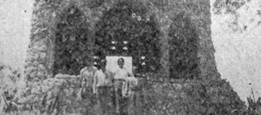 Gruta de Monte Carmelo como altar a la Virgen del Carmen.