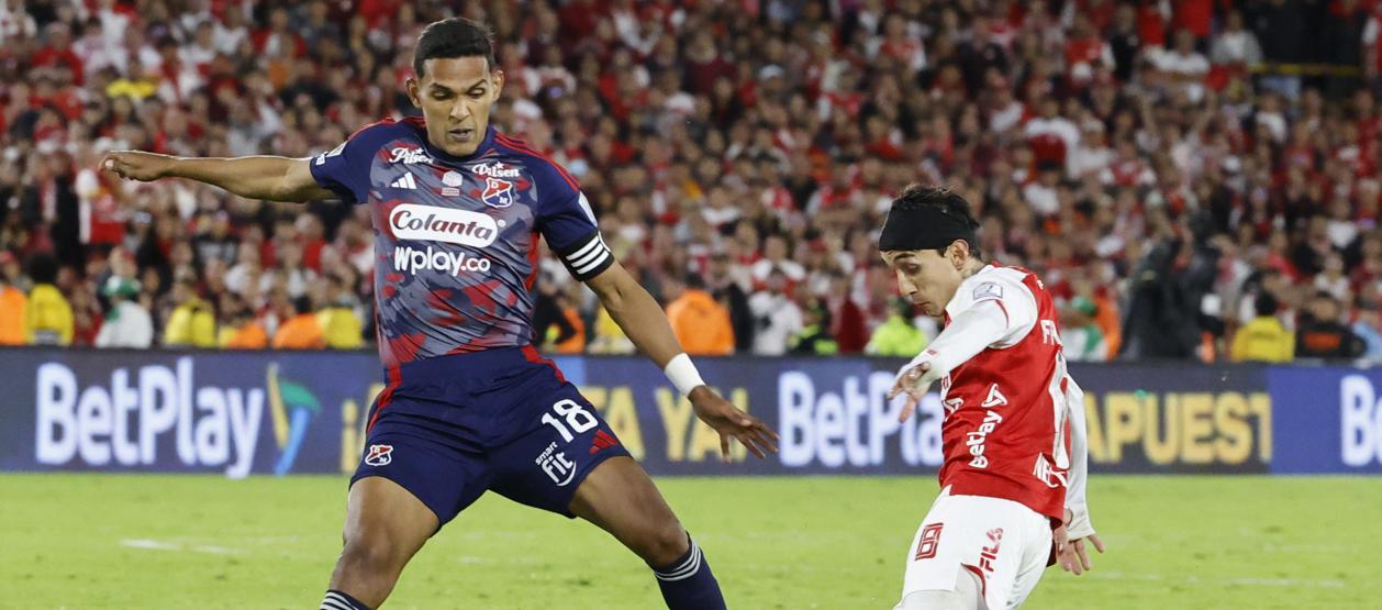 Homer Martínez durante la final que Medellín disputó con Santa Fe. 