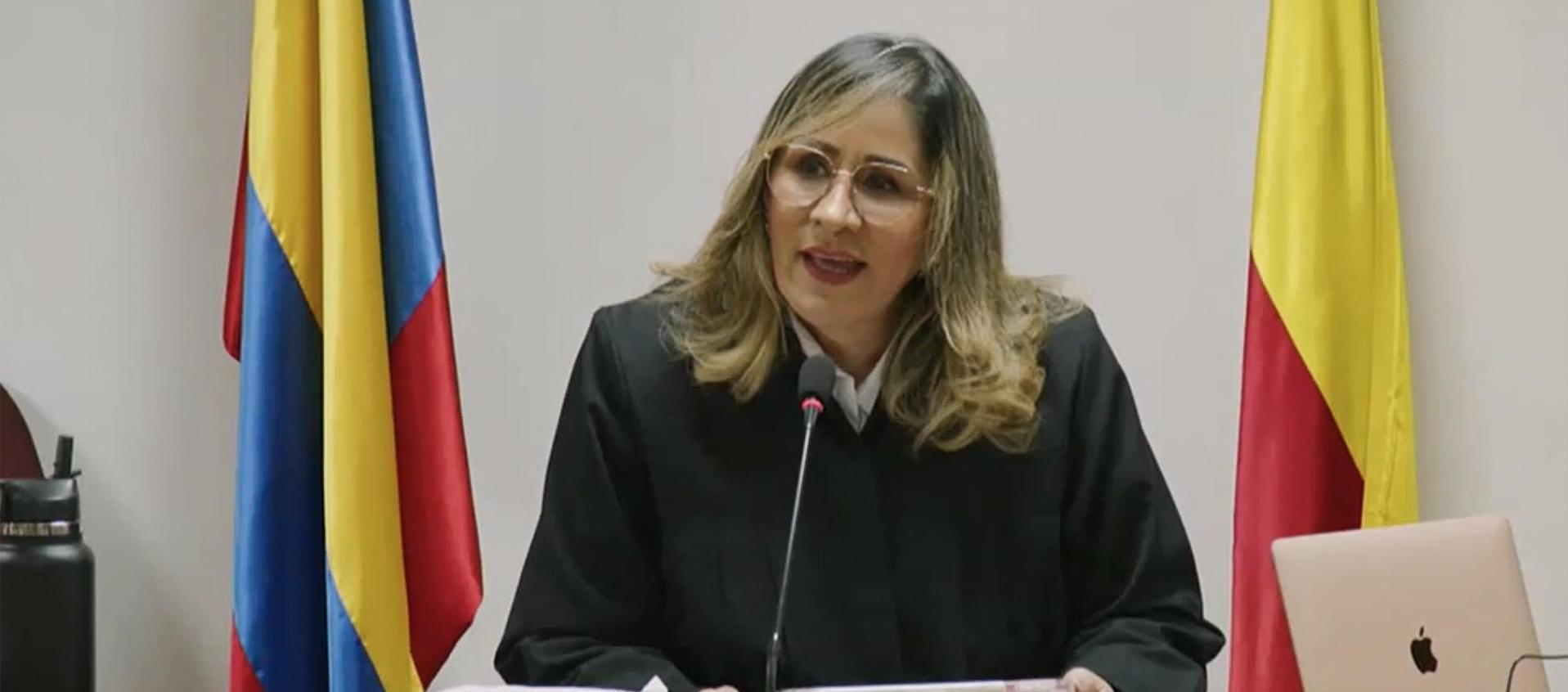 La jueza Sandra Heredia.