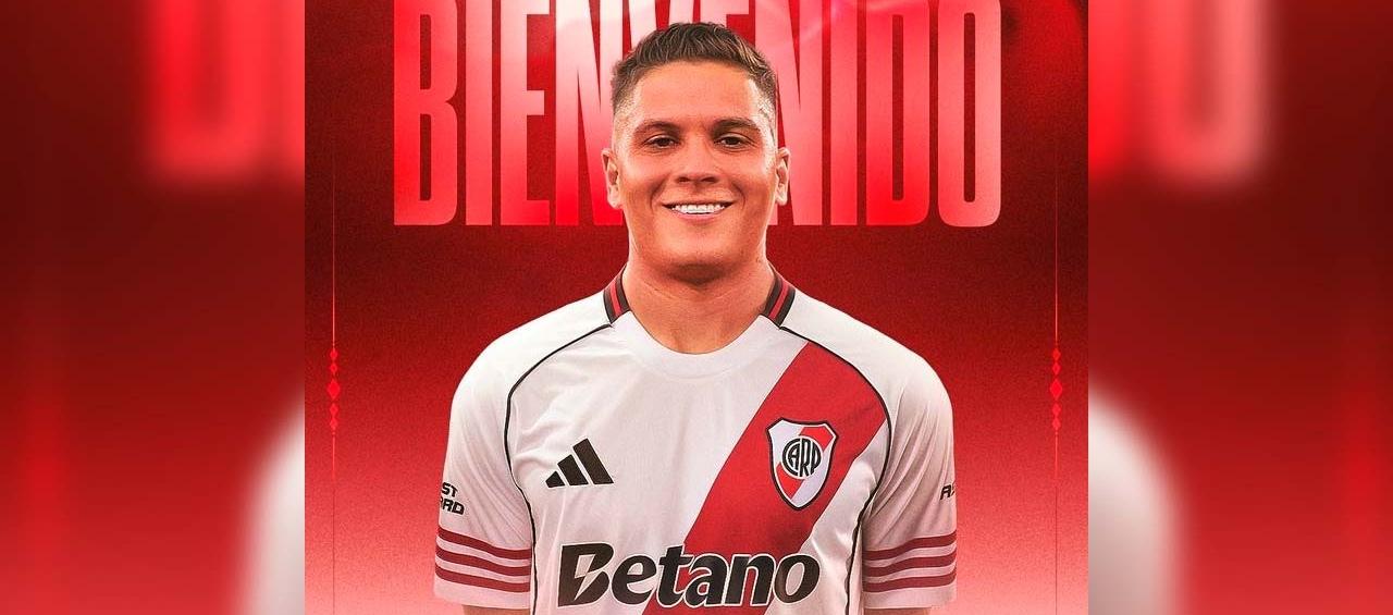 El anuncio oficial de River Plate de la contratación de Juan Fernando Quintero.